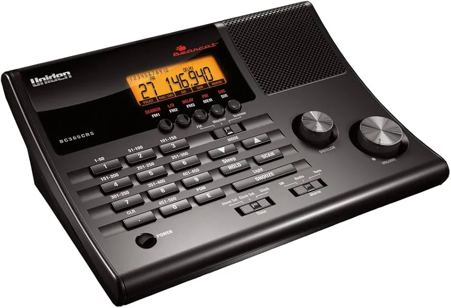 Uniden BC365CRS 500-Channel Radio Scanner with Weather Alert