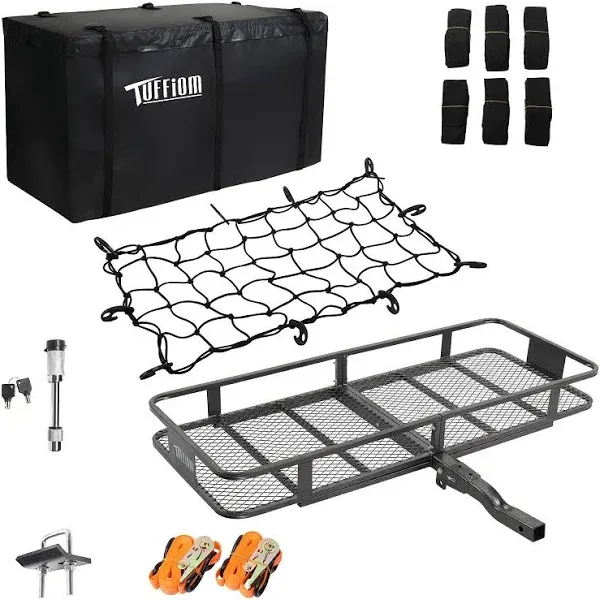 TUFFIOM 500lbs Hitch Mount Cargo Carrier