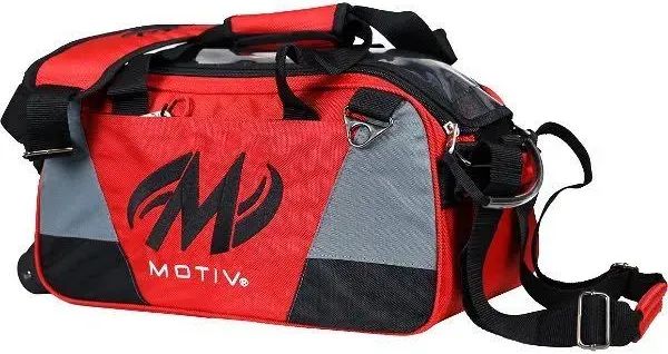 Motiv Ballistix 2 Ball Double Tote Fire Red Bowling Bag