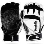 Franklin Sports Shok-Sorb Neo Batting Gloves - Youth - Gray/Navy/Lime