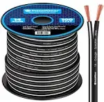 InstallGear 14 Gauge AWG 100ft Speaker Wire Cable - Black