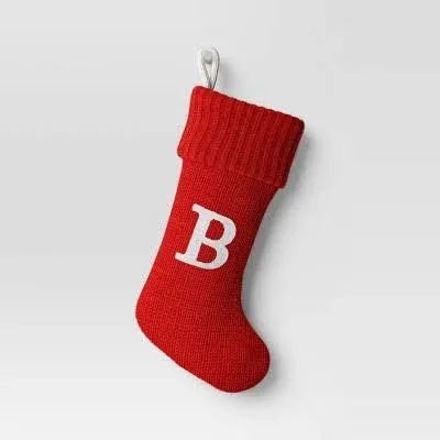 Wondershop Mini Knit Monogram Christmas Stocking