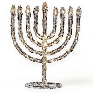 LED Twinkling Menorah Decoration