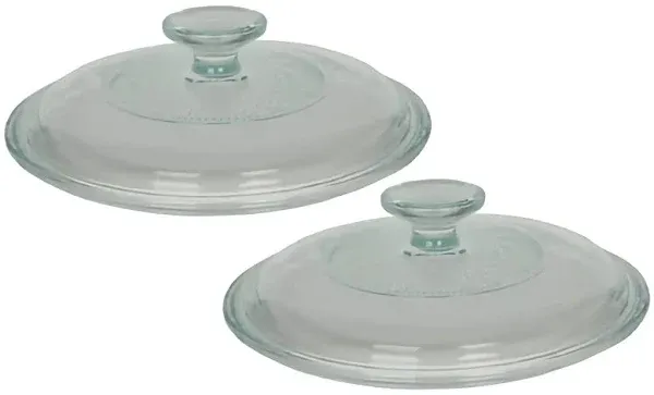 Corningware G-5c Fluted Round Clear Glass Lid Cover