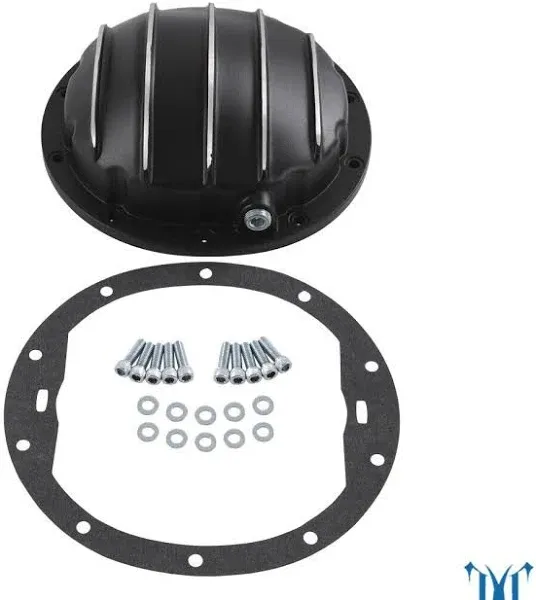 For GM 10 Bolt Cast Aluminum Black Differential Cover 8.5&#034; &amp; 8.6&#034; Ring Gear DIff