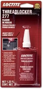 Loctite 38656 277 Red Large Threads Threadlocker Bottle, 36-milliliter by Loctite