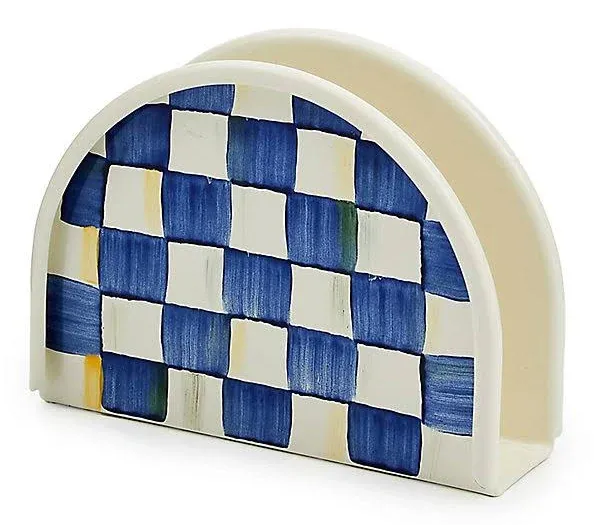 MacKenzie-Childs Royal Check Napkin Holder