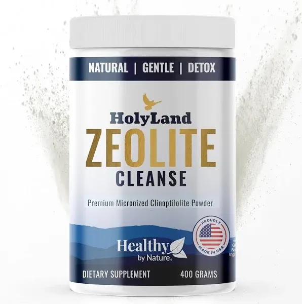 Holyland Zeolite Cleanse - Zeolite Detox Powder (400 Gram Value Size) - Clinopti