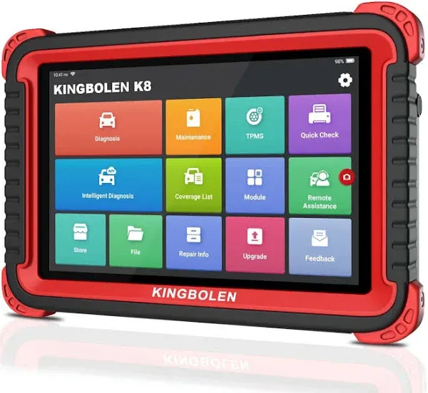 KINGBOLEN K8 Bi-Directional Diagnostic Scan Tool,ECU Coding,34+ Reset Service For All Cars,ALL System Diagnostic OBD2 Scanner,Free VAG Guide,2 Years Free Update