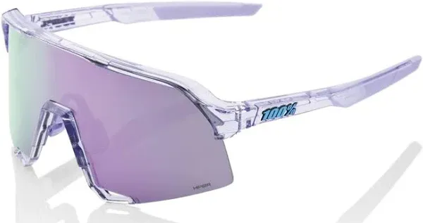 100% Sunglasses S3 - Polished Translucent Lavender - HiPER Lavender Mirror Lens