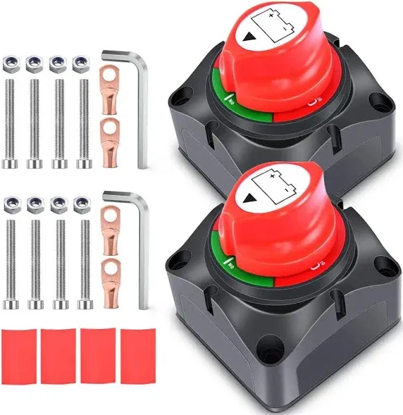 2Pcs 12V-48V DC Battery Disconnect Switch