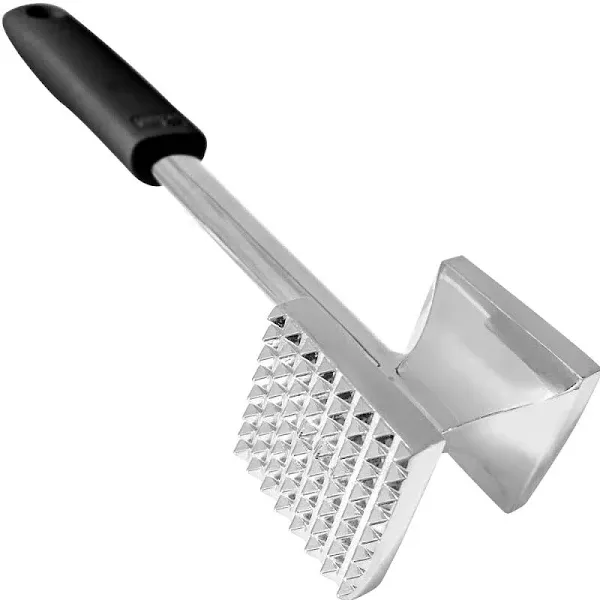 Double-sided Meat Tenderizer Tool, Heavy Duty Kitchen Mallet, Spiked Side Ten...