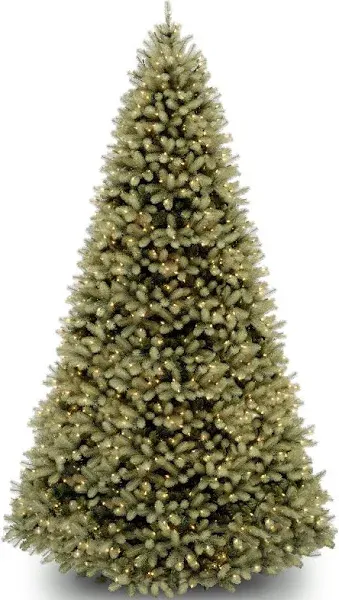 National Tree Company 9 ft. Downswept Douglas Fir Tree with Dual Color LED Lights