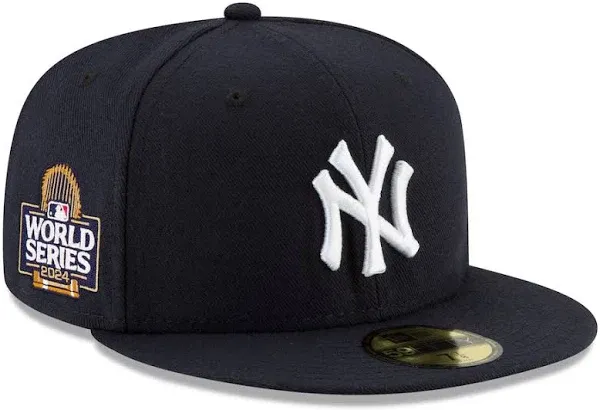 Men's New York Yankees New Era Navy 2024 World Series Side Patch 59FIFTY Fitted Hat