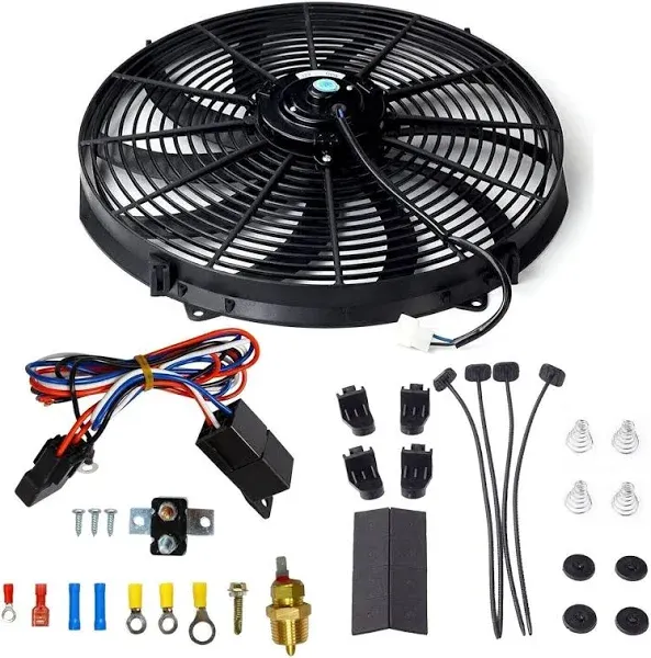 BLACKHORSE-RACING 16" Electric Radiator Fan