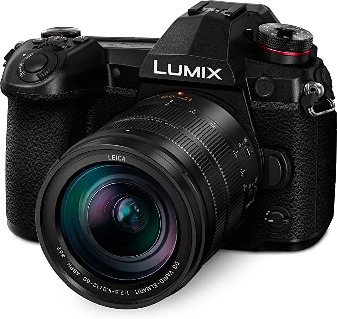 Panasonic LUMIX G9 Mirrorless Camera, Micro Four Thirds, 20.3 Megapixels Plus 80 Megapixel, High-Resolution Mode with LUMIX G Vario 12-60mm F3.5-5.6 Lens (DC-G9MK) , Black