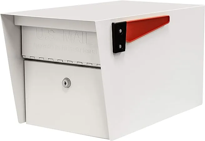 Mail Boss Mail Manager Locking Security Mailbox, White