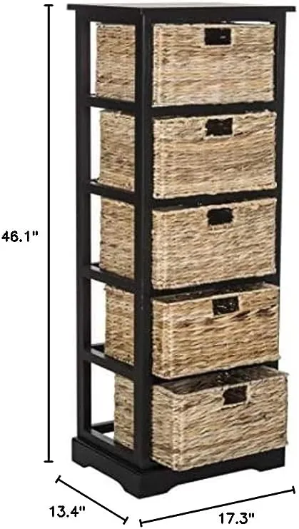 Safavieh Vedette 5 Wicker Basket Storage Tower