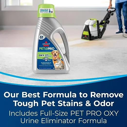 Bissell® Big Green® PET PRO Carpet Cleaner with 8 Row XL DirtLifter PowerBrush, 9-inch Long Reach Hose, 2 Upholstery Tools, Includes Pet Pro Oxy Urine Eliminator Formula