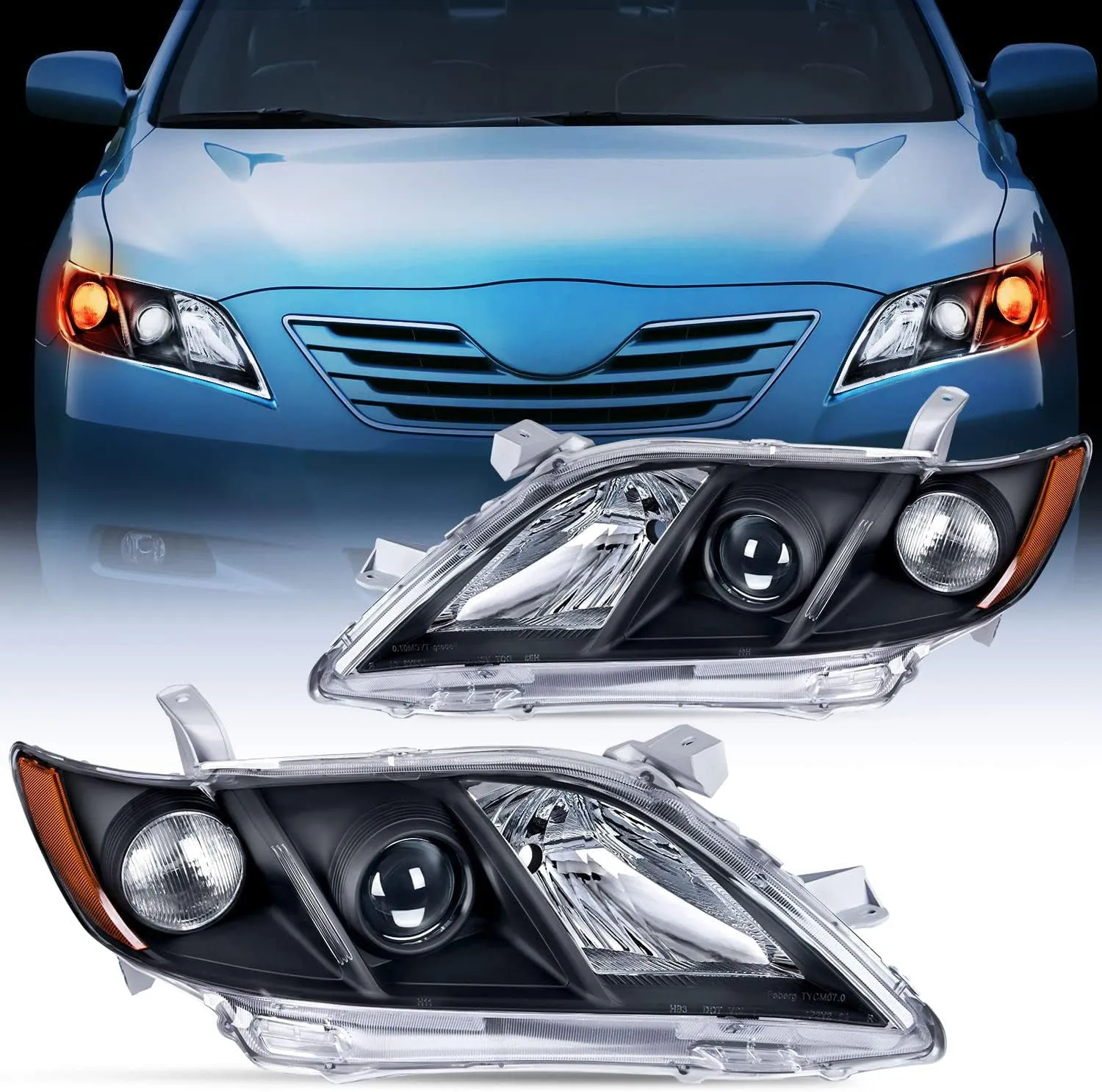 Nilight Headlight Assembly Compatible with 2007 2008 2009 Toyota Camry