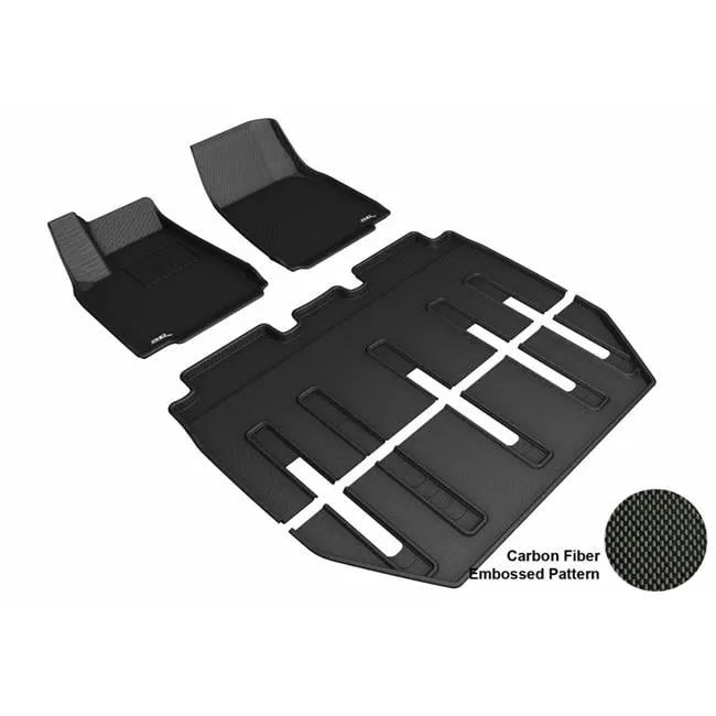 3D MAXpider All-Weather Floor Mats for Tesla Model X Folding 7-Seater 2017-2021 Custom Fit Car Floor Liners, Kagu Series (1st, 2nd & 3rd Row, Black)3D MAXpider All-Weather Floor Mats for Tesla Model X…