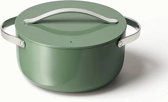 Caraway Ceramic 6.5 qt Dutch Oven with Lid - Sage