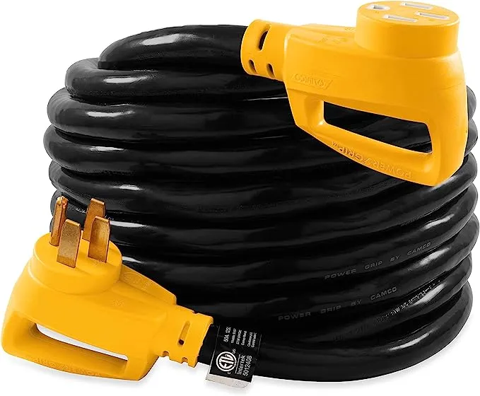 Camco 50 Amp PowerGrip Extension Cord 30 Foot 55195