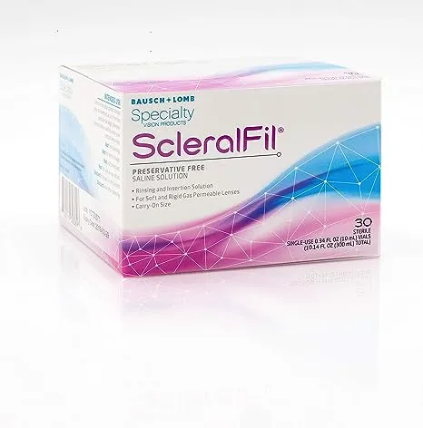 ScleralFil Preservative Free Saline Solution 0.34 fl oz, 30 Count