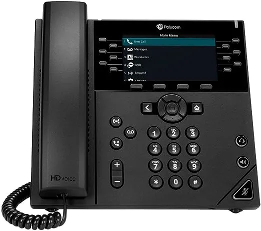 Polycom VVX 450 Desktop Phone with Power Supply