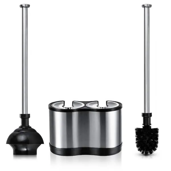 ToiletTree Modern Deluxe Freestanding Toilet Brush and Plunger Combo