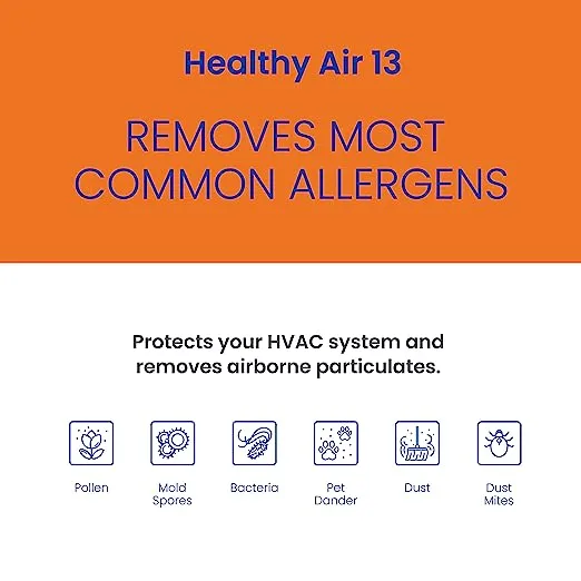 AprilAire 413 Replacement Filter for AprilAire Whole House Air Purifiers - MERV 13, Healthy Home Allergy, 16x25x4 Air Filter (Pack of 2)
