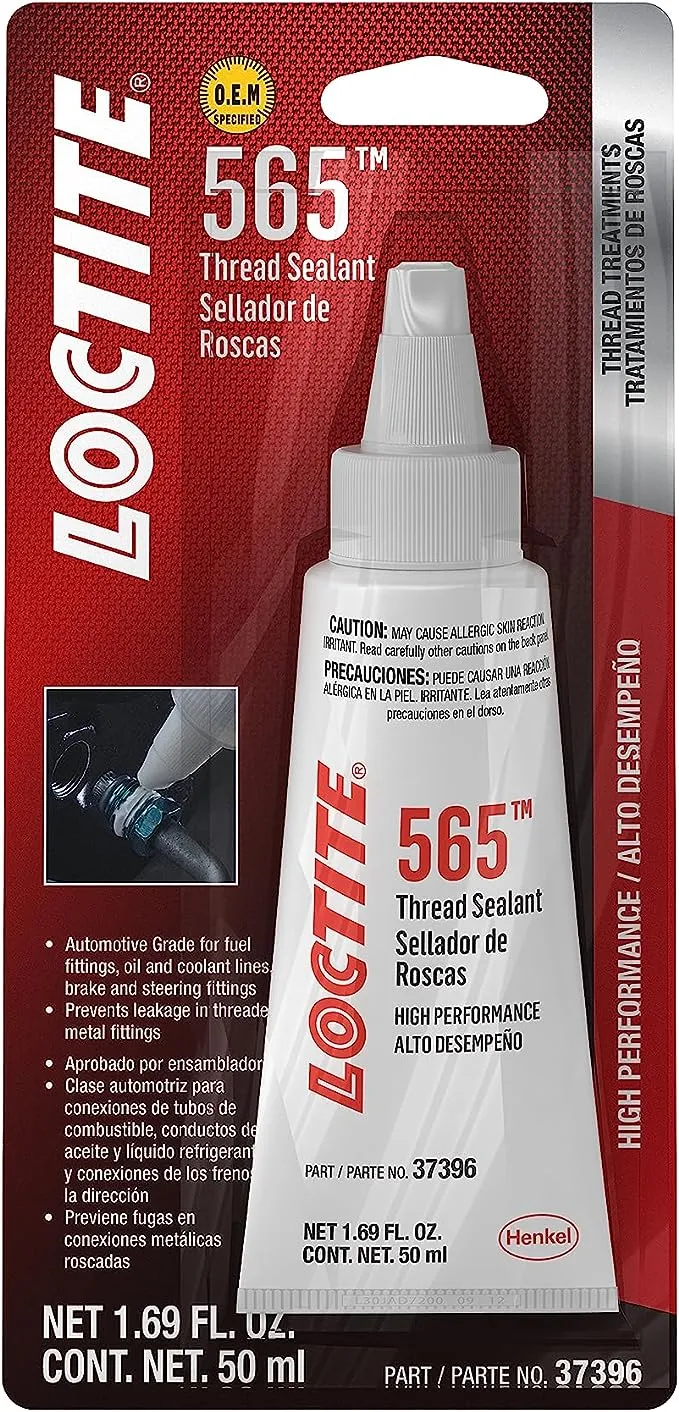 LOCTITE PST 565 Thread Sealant: High Performance, High Viscosity, Rapid Cure, Acrylic Thread Sealant, Anareobic, Replaces Tapes and Pipe Dopes White, 1.69 fl oz Tube (PN: 483629)