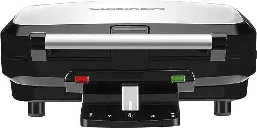 CUISINART 4-Slice Belgian Waffle Maker, Stainless Steel, Silver - WAF-150C