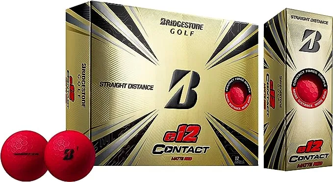 Bridgestone Golf 2021 e12 Contact Golf Balls, White, 2021 Model, One Size, 12 count (Pack of 1)