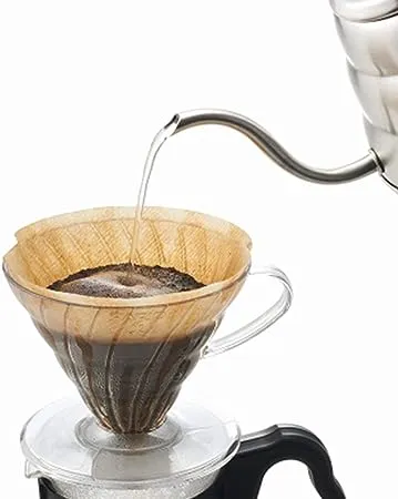 Hario V60 Plastic Coffee Dripper (Size 02, White)