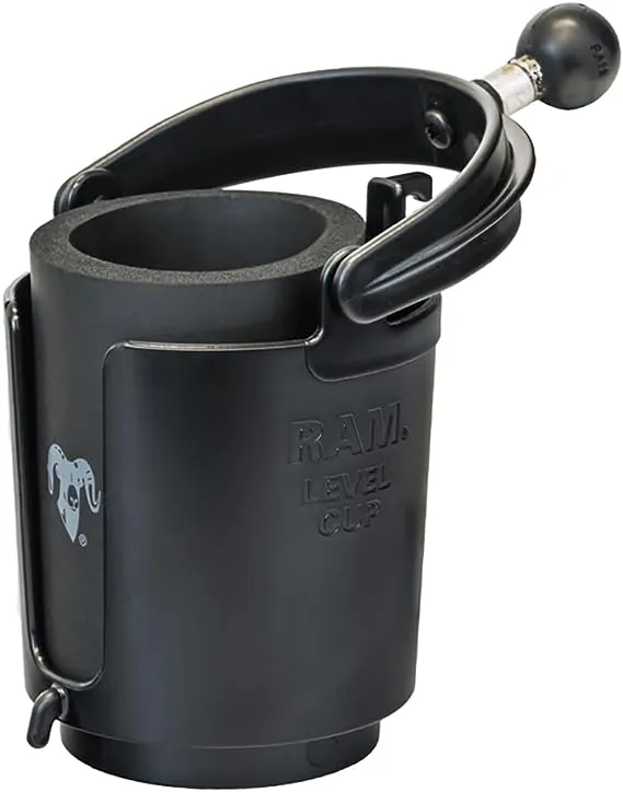 RAM Mounts RAM-B-132BU Level Cup 16oz Drink Holder with Ball with B Size 1 Ball