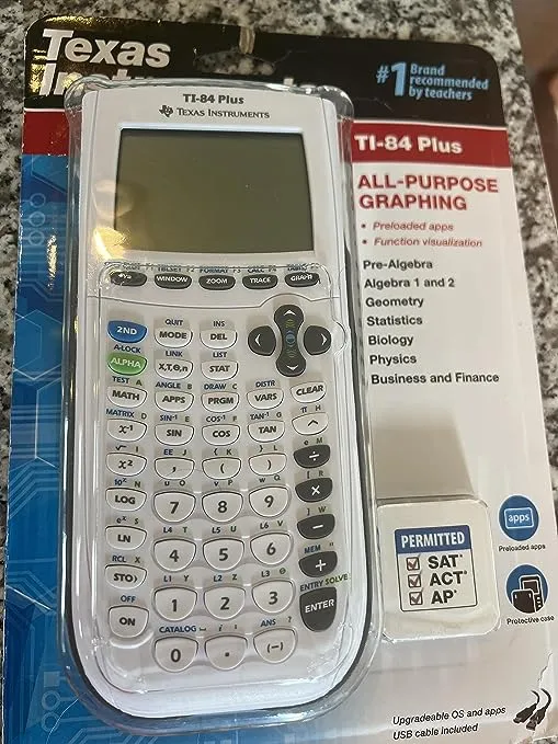 Texas Instruments 84 Plus Graphing Calculator - White