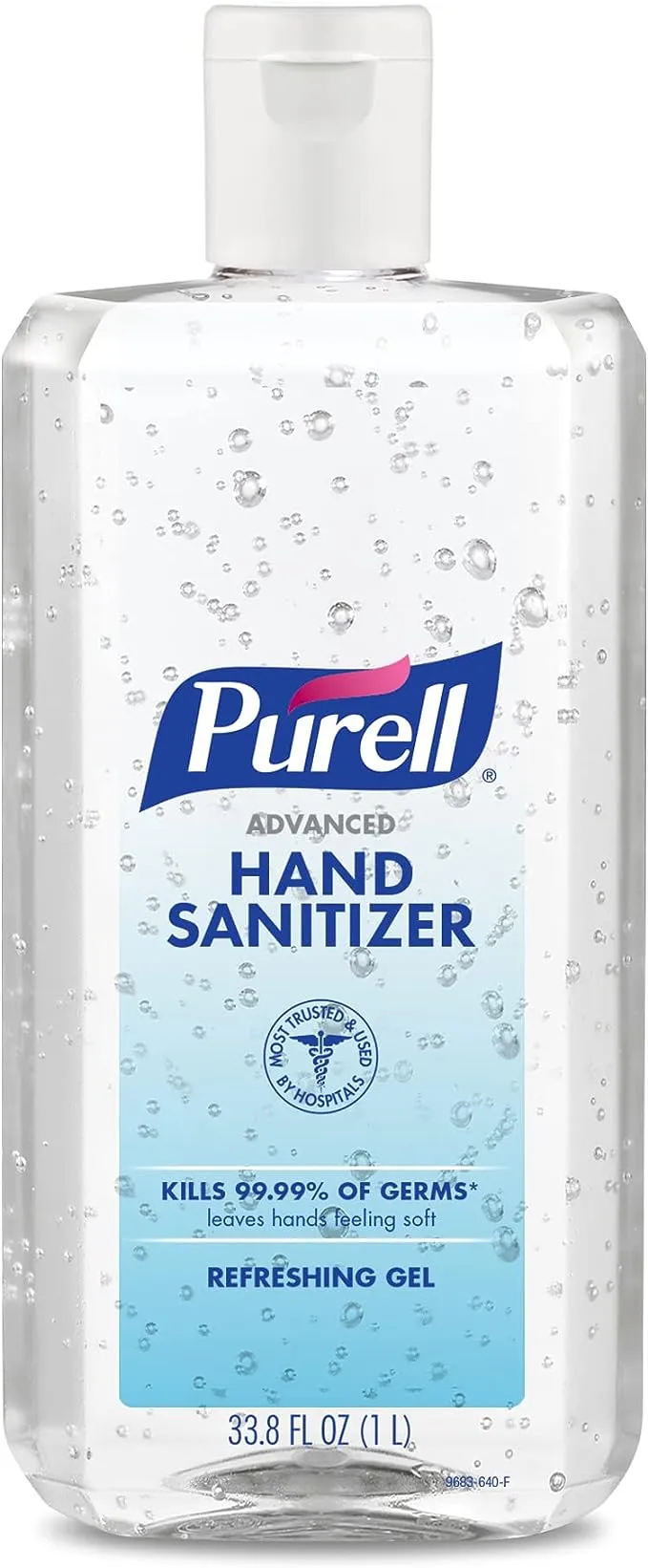 Purell Advanced Hand Sanitizer Refreshing Gel, 1-Liter Flip-Cap Bottle