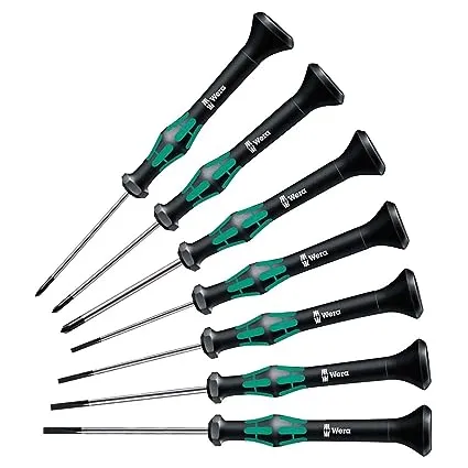 Wera 05345271001 Kraftform Micro Slotted & Phillips Precision Screwdriver Set