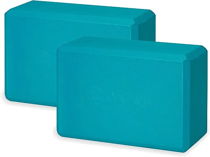 Gaiam Essentials Yoga Block (Set Of 2) – Supportive, Soft Non-Slip Foam Surface For Yoga, Pilates, Meditation