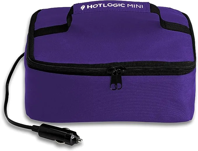 HOTLOGIC Portable Personal 12V Mini Oven, Purple