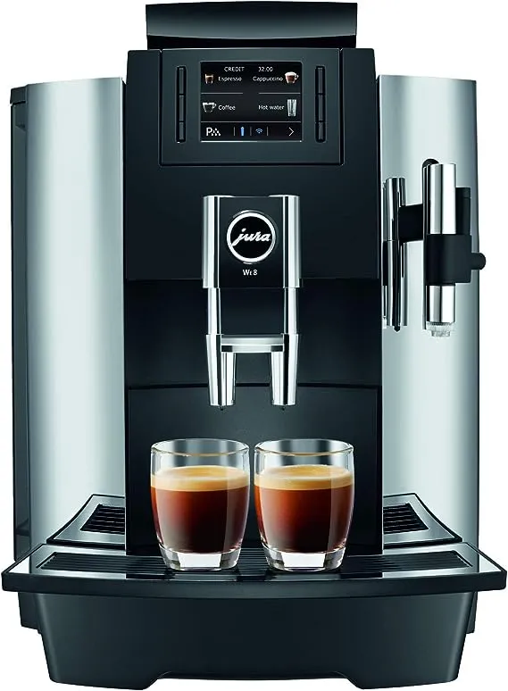 Jura 15145 Automatic Coffee Machine WE8, Chrome, 101 oz