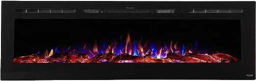 Touchstone Sideline Wall Mounted Electric Fireplace