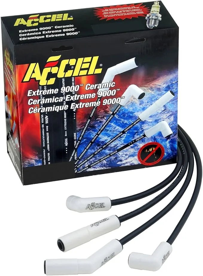 Accel 9070C - Extreme 9000 Ceramic Boot Spark Plug Wire Set