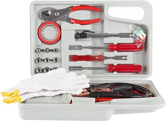 Stalwart 75 Car1033 30 Piece Emergency Roadside Automobile Assistance Kit