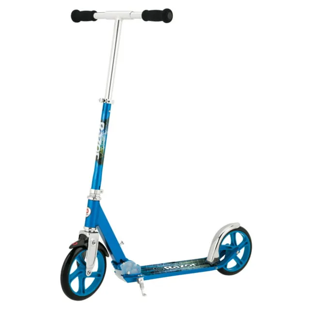 Razor A5 Lux Kick Scooter for Kids Ages 8+ - 8" Urethane Wheels, Anodized Finish Featuring Bold Colors and Graphics, for Riders up to 220 lbs