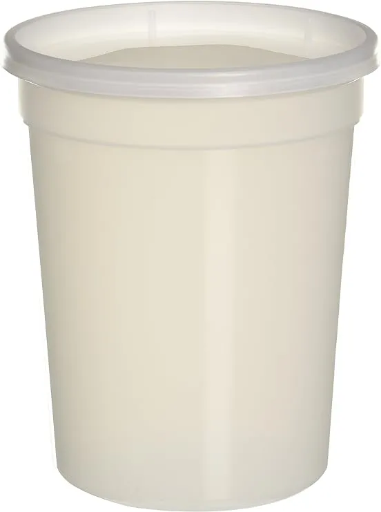 Containers Food Deli Storage 32-Ounce Reditainer 24-Pack Lids