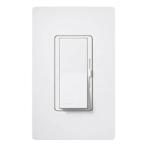 Lutron Diva LED+ Dimmer Switch for Dimmable LED, Halogen and Incandescent Bulbs, 150W/Single-Pole or 3-Way, DVCL-153P-WH, White (5-Pack)