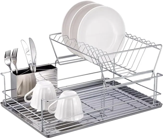 Home Basics 2-Tier Dish Rack