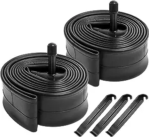 2-Pack 26" Bike Tubes 26x1.75/2.125 AV33 Schrader Valve 26" Bicycle Tubes Compatible with 26 x 1.75 26 x 1.90 26 x 1.95 26 x 2.0 26 x 2.10 26 X 2.125 Bike Tire Tubes